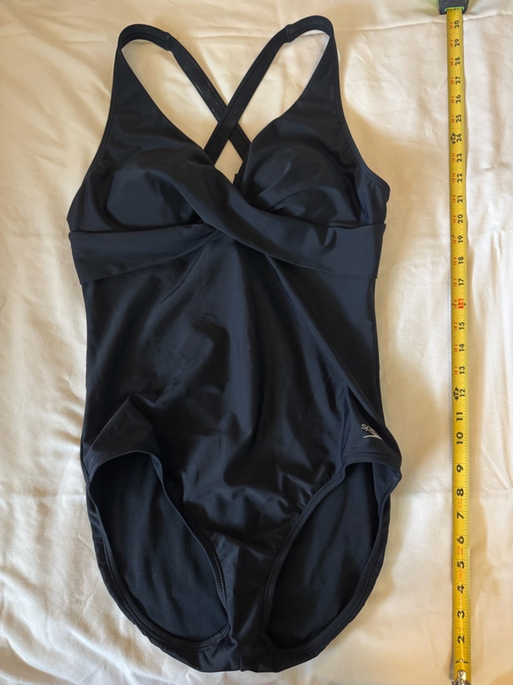 Speedo Black One-Piece Swimsuit with Crossback